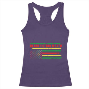 Black History Month Racerback Tank Top African American Pride US Flag TS02 Purple Print Your Wear