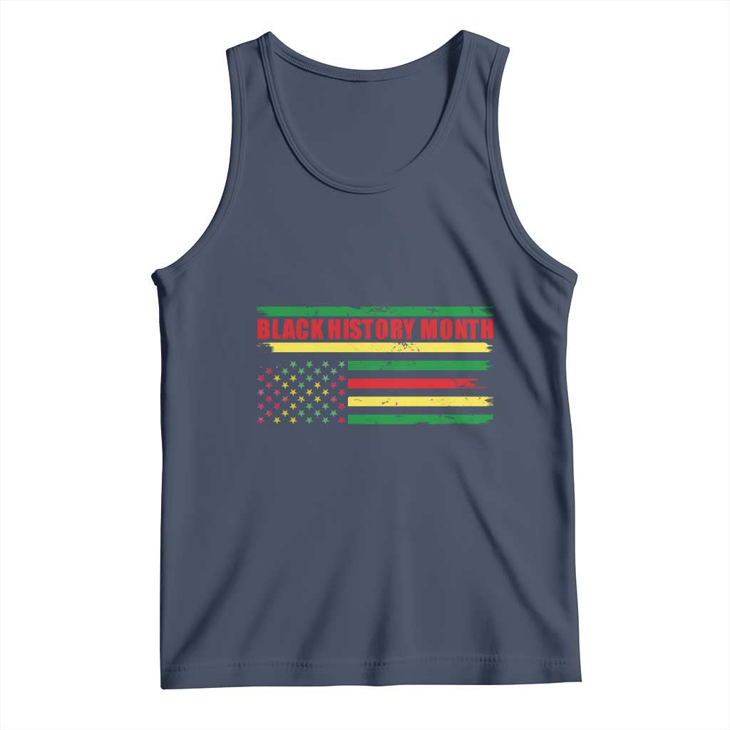 Black History Month Tank Top African American Pride US Flag TS02 Navy Print Your Wear