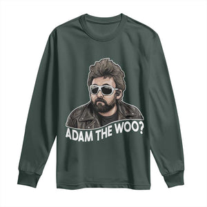 Adam Inspired Graphic Long Sleeve Shirt The Woo Memorial Tribute TS02 Dark Forest Green Print Your Wear