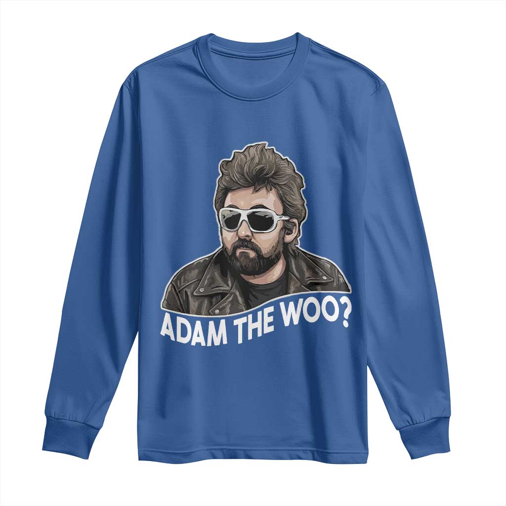 Adam Inspired Graphic Long Sleeve Shirt The Woo Memorial Tribute TS02 Royal Blue Print Your Wear