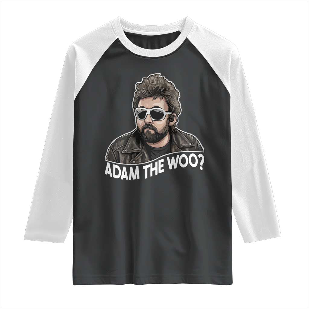 Adam Inspired Graphic Raglan Shirt The Woo Memorial Tribute TS02 Black White Print Your Wear
