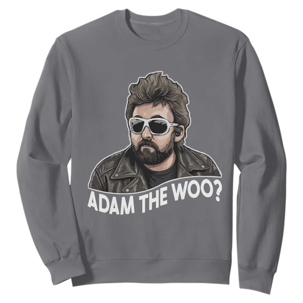 Adam Inspired Graphic Sweatshirt The Woo Memorial Tribute TS02 Charcoal Print Your Wear