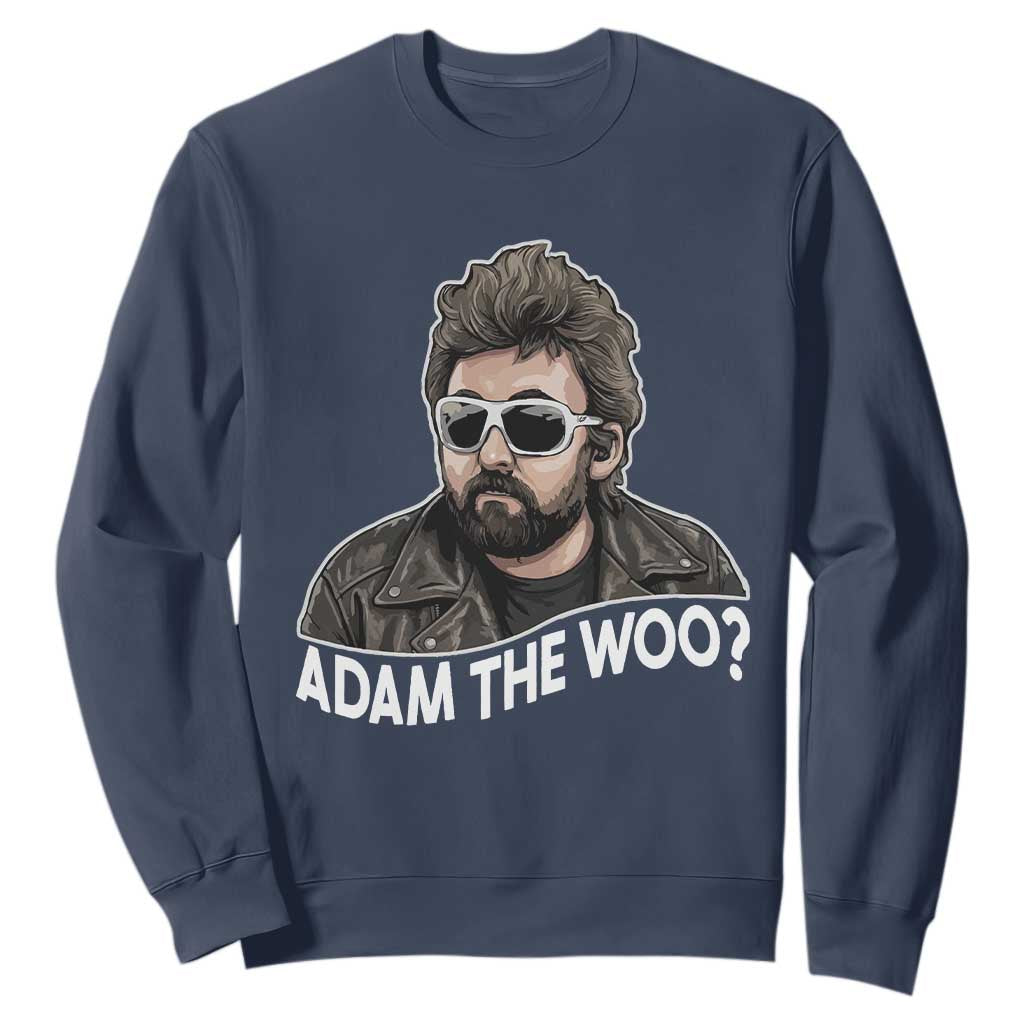 Adam Inspired Graphic Sweatshirt The Woo Memorial Tribute TS02 Navy Print Your Wear