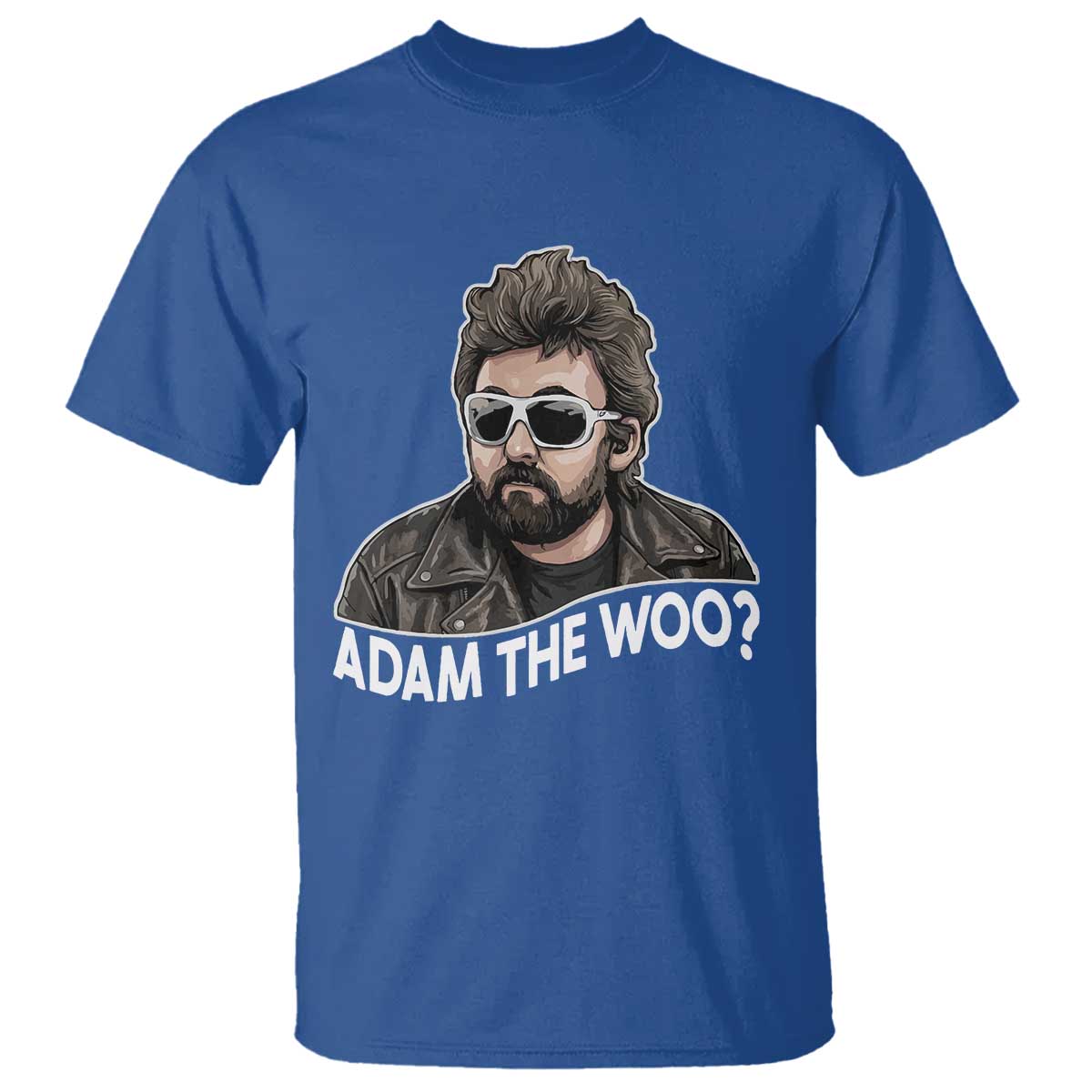 Adam Inspired Graphic T Shirt The Woo Memorial Tribute TS02 Royal Blue Print Your Wear