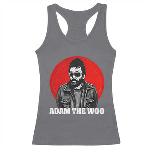 Adam Inspired Graphic Racerback Tank Top The Woo In Remembrance Memorial Tribute TS02 Charcoal Print Your Wear
