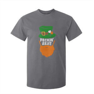 Funny St Patricks Day T Shirt For Kid Feckin Eejit Irish Slang Idiot Patty's Day TS02 Charcoal Print Your Wear