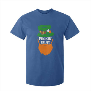 Funny St Patricks Day T Shirt For Kid Feckin Eejit Irish Slang Idiot Patty's Day TS02 Royal Blue Print Your Wear