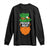 Funny St Patricks Day Long Sleeve Shirt Feckin Eejit Irish Slang Idiot Patty's Day TS02 Black Print Your Wear