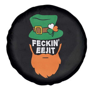 Funny St Patricks Day Spare Tire Cover Feckin Eejit Irish Slang Idiot Patty's Day TS02 Print Your Wear