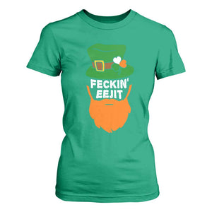 Funny St Patricks Day T Shirt For Women Feckin Eejit Irish Slang Idiot Patty's Day TS02 Irish Green Print Your Wear