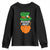 Funny St Patricks Day Youth Sweatshirt Feckin Eejit Irish Slang Idiot Patty's Day TS02 Black Print Your Wear