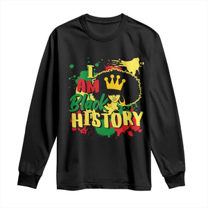 I Am Black History Long Sleeve Shirt Afro Queen African American Pride TS02 Black Print Your Wear