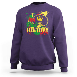 I Am Black History Sweatshirt African American Pride Black DNA Queen TS02 Purple Printyourwear