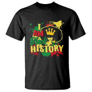 I Am Black History T Shirt African American Pride Black DNA Queen TS02 Black Printyourwear