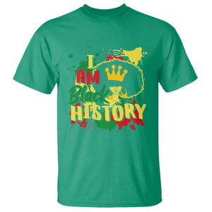 I Am Black History T Shirt African American Pride Black DNA Queen TS02 Irish Green Printyourwear