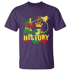 I Am Black History T Shirt African American Pride Black DNA Queen TS02 Purple Printyourwear