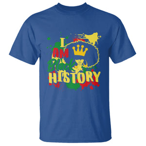 I Am Black History T Shirt African American Pride Black DNA Queen TS02 Royal Blue Printyourwear