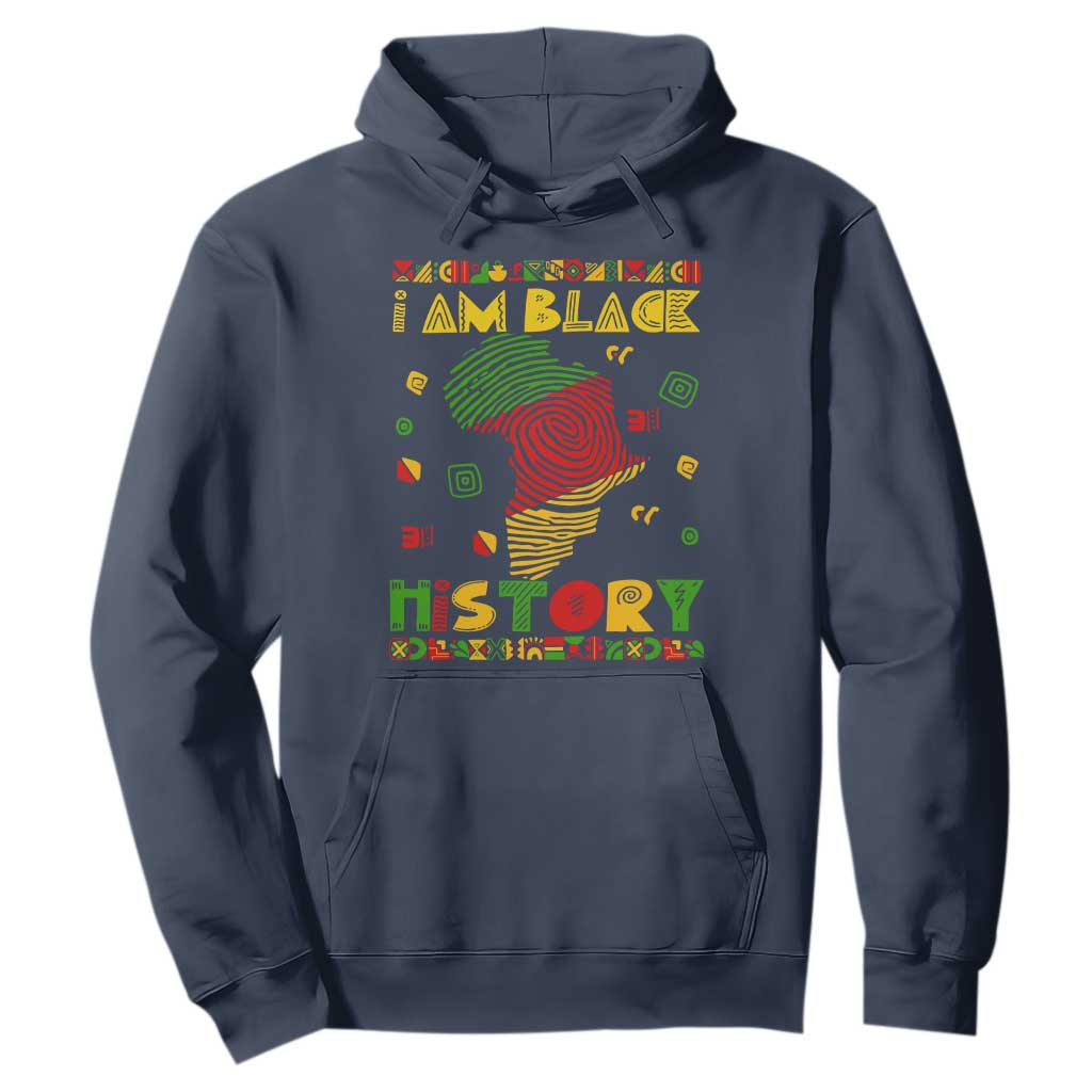 I Am Black History Hoodie African American Pride Black DNA TS02 Navy Printyourwear
