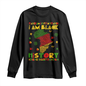 I Am Black History Long Sleeve Shirt African American Pride Kente TS02 Black Print Your Wear