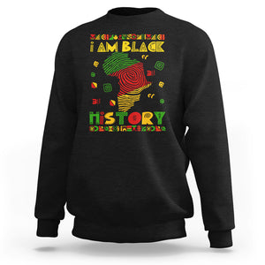 I Am Black History Sweatshirt African American Pride Black DNA TS02 Black Printyourwear