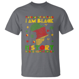 I Am Black History T Shirt African American Pride Black DNA TS02 Charcoal Printyourwear