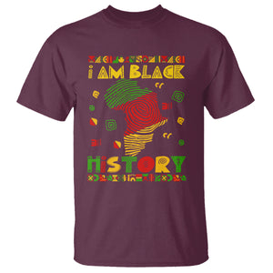 I Am Black History T Shirt African American Pride Black DNA TS02 Maroon Printyourwear