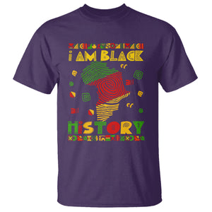 I Am Black History T Shirt African American Pride Black DNA TS02 Purple Printyourwear