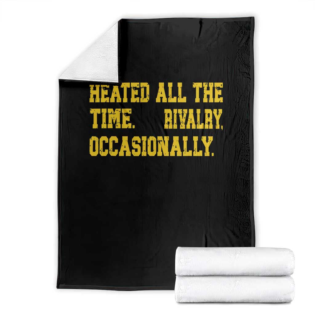 Heated All The Time Rivalry Occasionally Throw Blanket Viral Hockey Romance for Passionate Fans TS02 Black Print Your Wear
