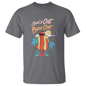 Summer Vibe T Shirt Sun's Out Buns Out Funny Hotdog BBQ Party TS02 Charcoal Print Your Wear