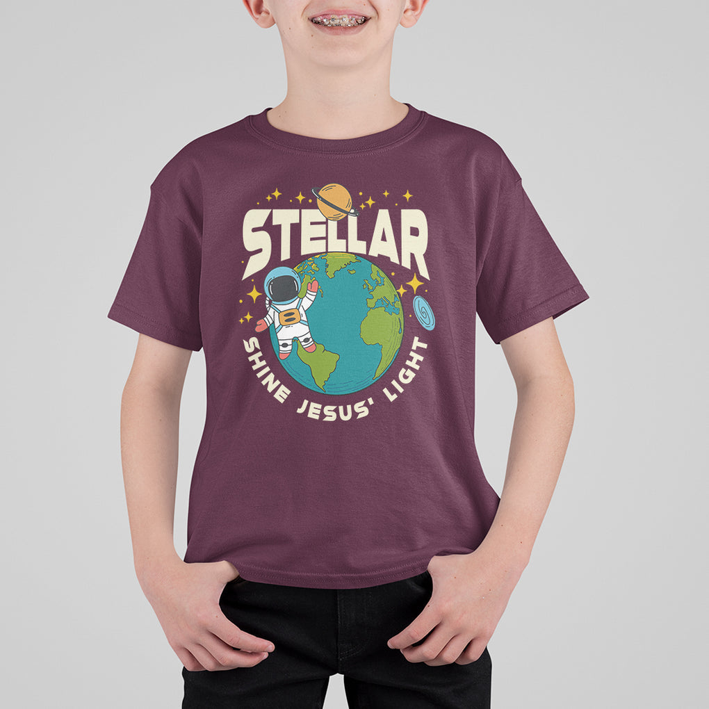 VBS Stellar T Shirt For Kid Shine Jesus Light VBS Vacation Bible School Space Christian TS02 Printyourwear