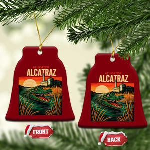 Alligator Alcatraz Ceramic Ornament Retro Florida Swamp Political Prison TS02 Print Your Wear