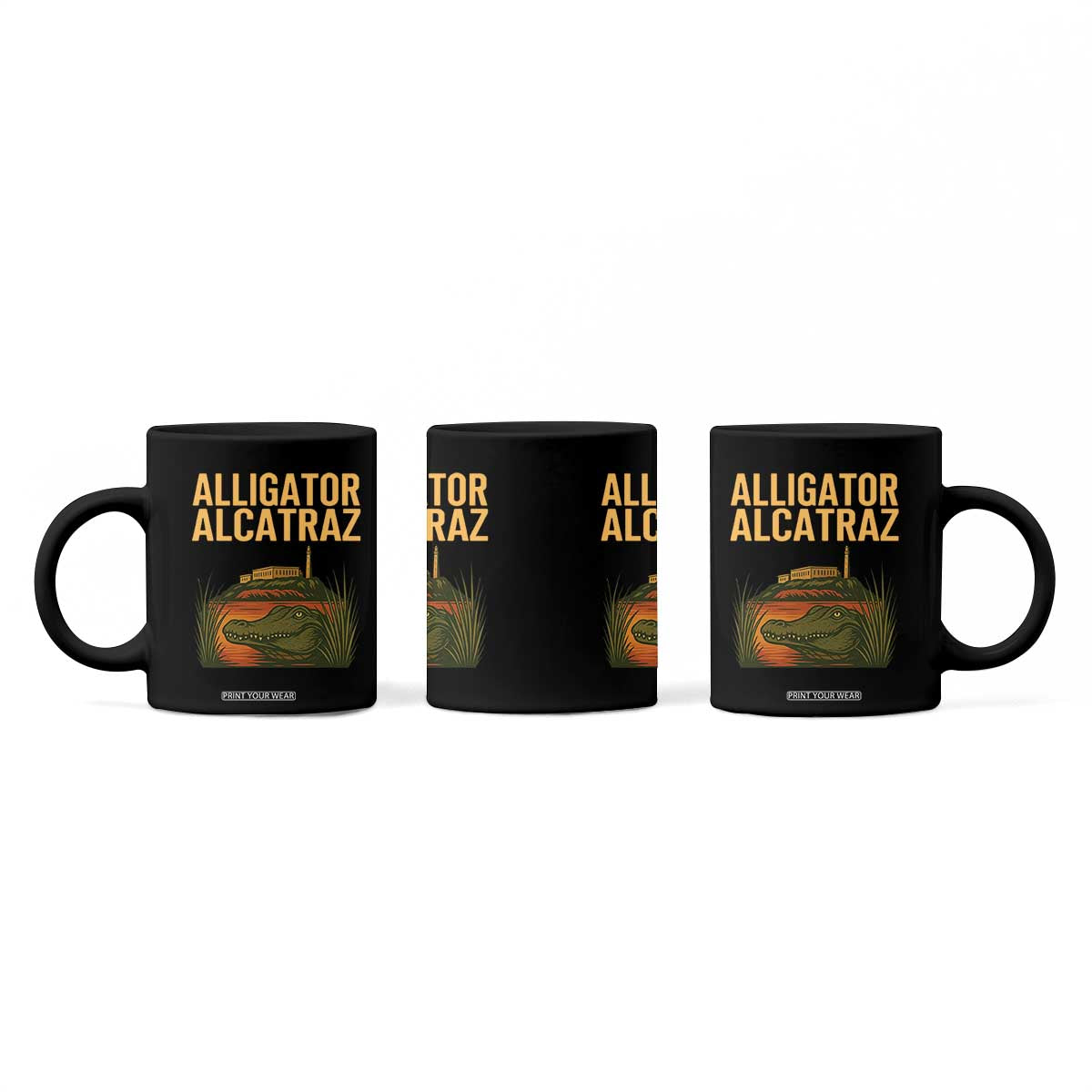 Alligator Alcatraz Florida Coffee Mug Political Swamp Prison Dark Humor TS02 Print Your Wear