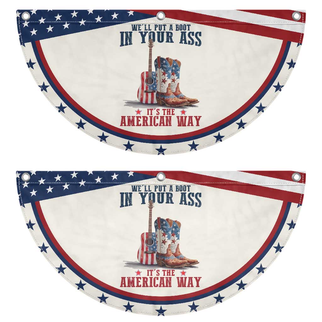 Funny Boot in Your Ass American Way Patriotic Fan Flag Country Style USA Pride TS02 2pcs pack Classic Beige Print Your Wear