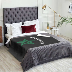 Morocco Pride Flag Star Throw Blanket Patriotic Moroccan Heritage Souvenir TS02 Print Your Wear