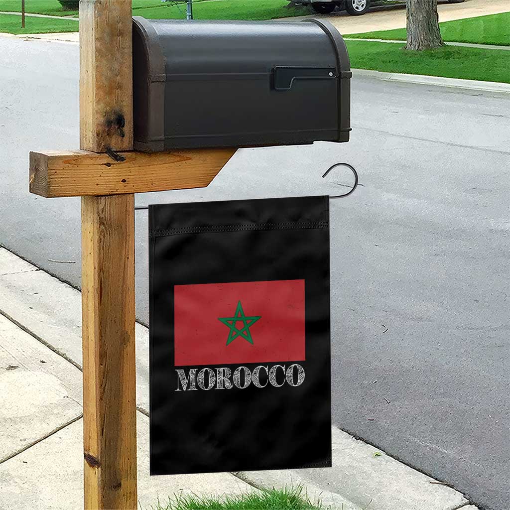 Vintage Morocco Flag Garden Flag Patriotic Moroccan Pride TS02 Print Your Wear