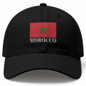 Vintage Morocco Flag Baseball Cap Patriotic Moroccan Pride TS02 Print Your Wear