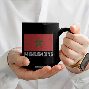 Vintage Morocco Flag Coffee Mug Patriotic Moroccan Pride TS02 Print Your Wear