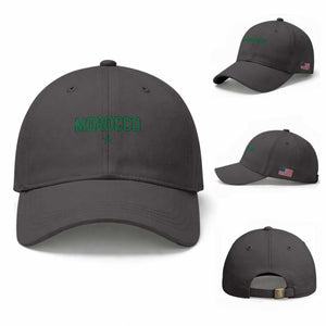 Morocco Star Flag Minimalist Moroccan Pride Baseball Cap TS02 Baseball Cap Universal Fit Dark Gray Print Your Wear