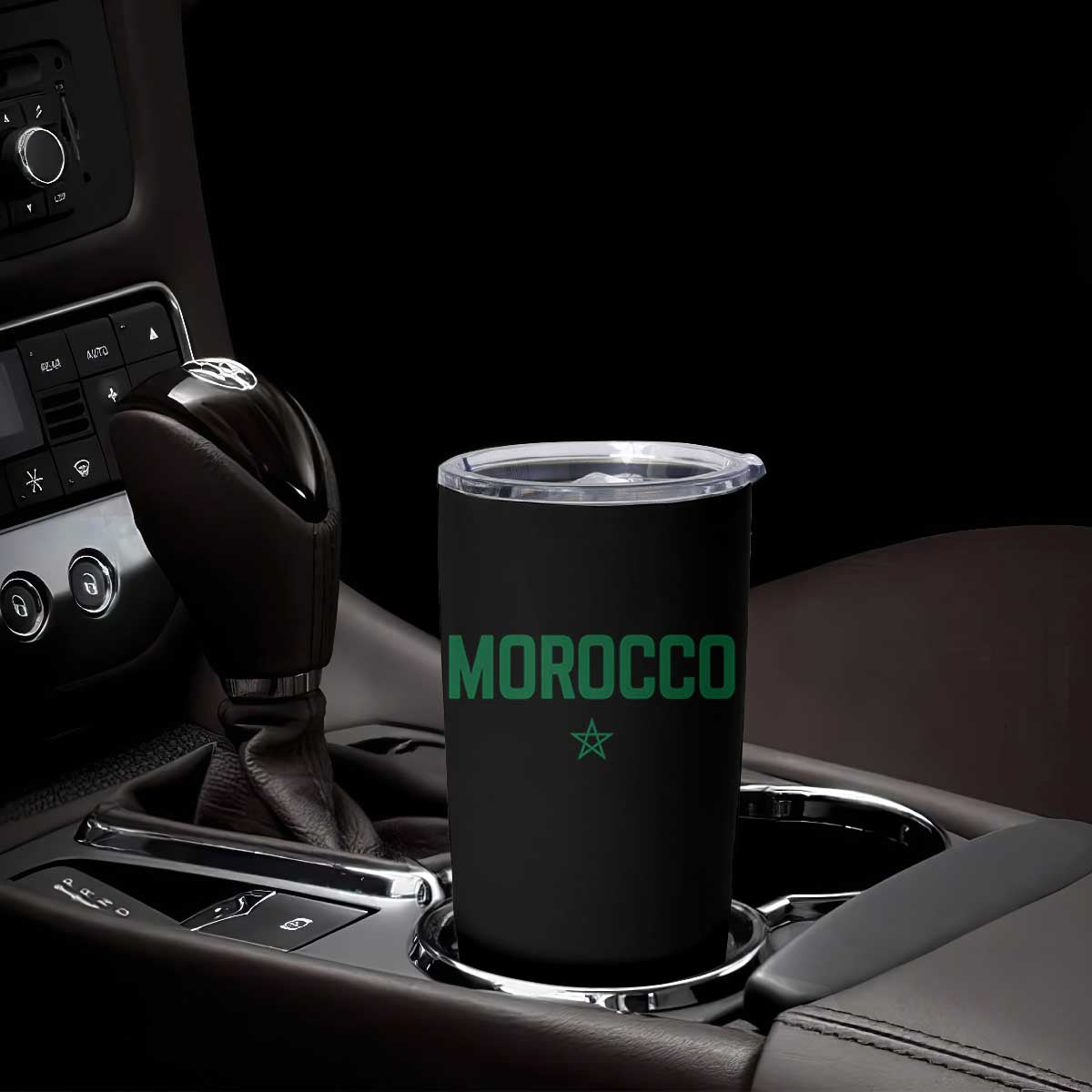 Morocco Star Flag Minimalist Moroccan Pride Tumbler Cup TS02 Print Your Wear
