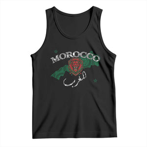 Morocco Lion Maghrib Moroccan Spirit Heritage Tank Top TS02 Black Print Your Wear