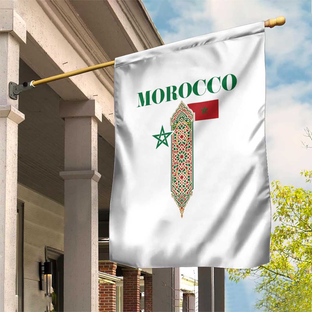 Traditional Moroccan Mosaic Archway Graphic Garden Flag Morocco Architecture Tile Pattern TS02 Print Your Wear