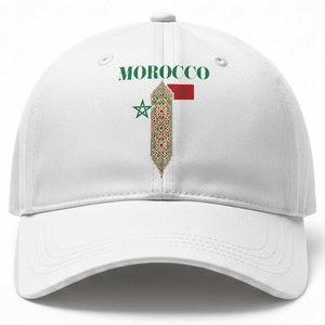 Traditional Moroccan Mosaic Archway Graphic Baseball Cap Morocco Architecture Tile Pattern TS02 Print Your Wear