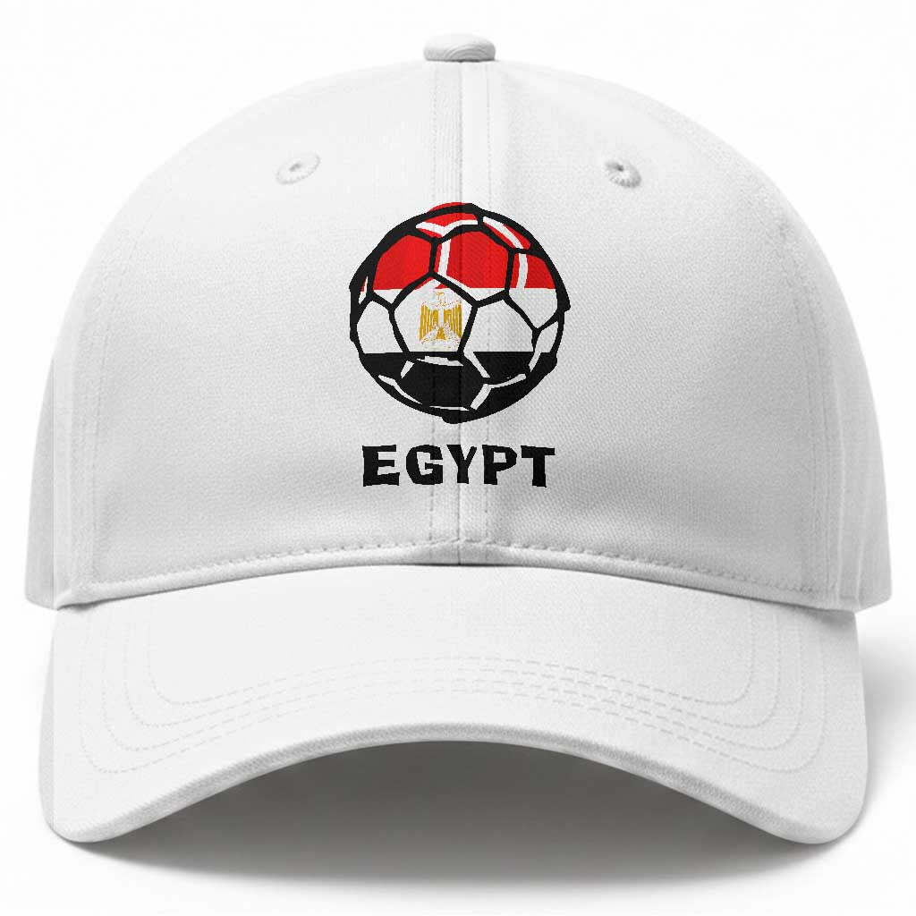 Egyptian Flag Soccer Ball Graphic Baseball Cap Egypt Pride Sports Football Fans Match Day TS02 Print Your Wear