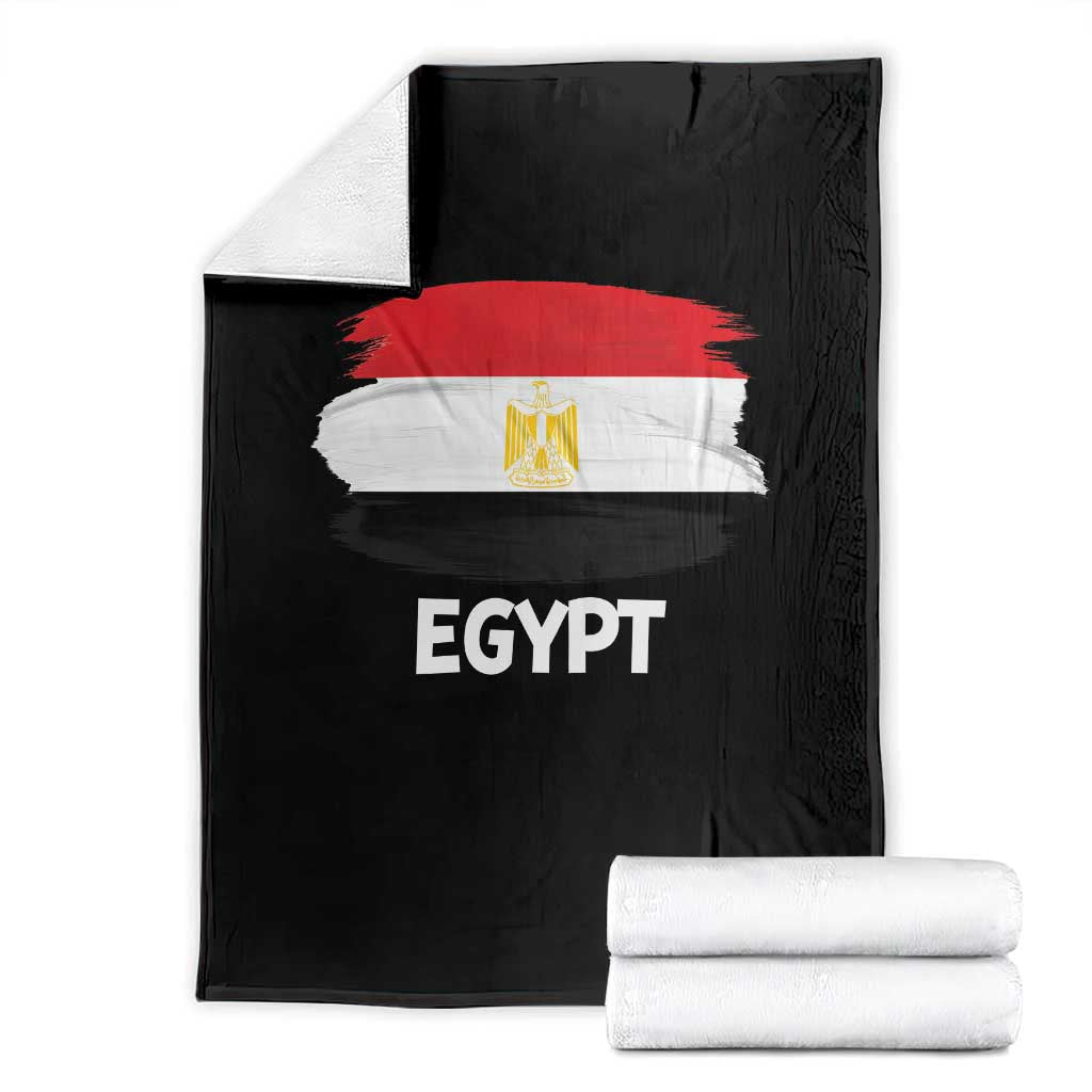 Egypt Flag Misr Pride Throw Blanket Egyptian Eagle of Saladin Heritage TS02 Black Print Your Wear