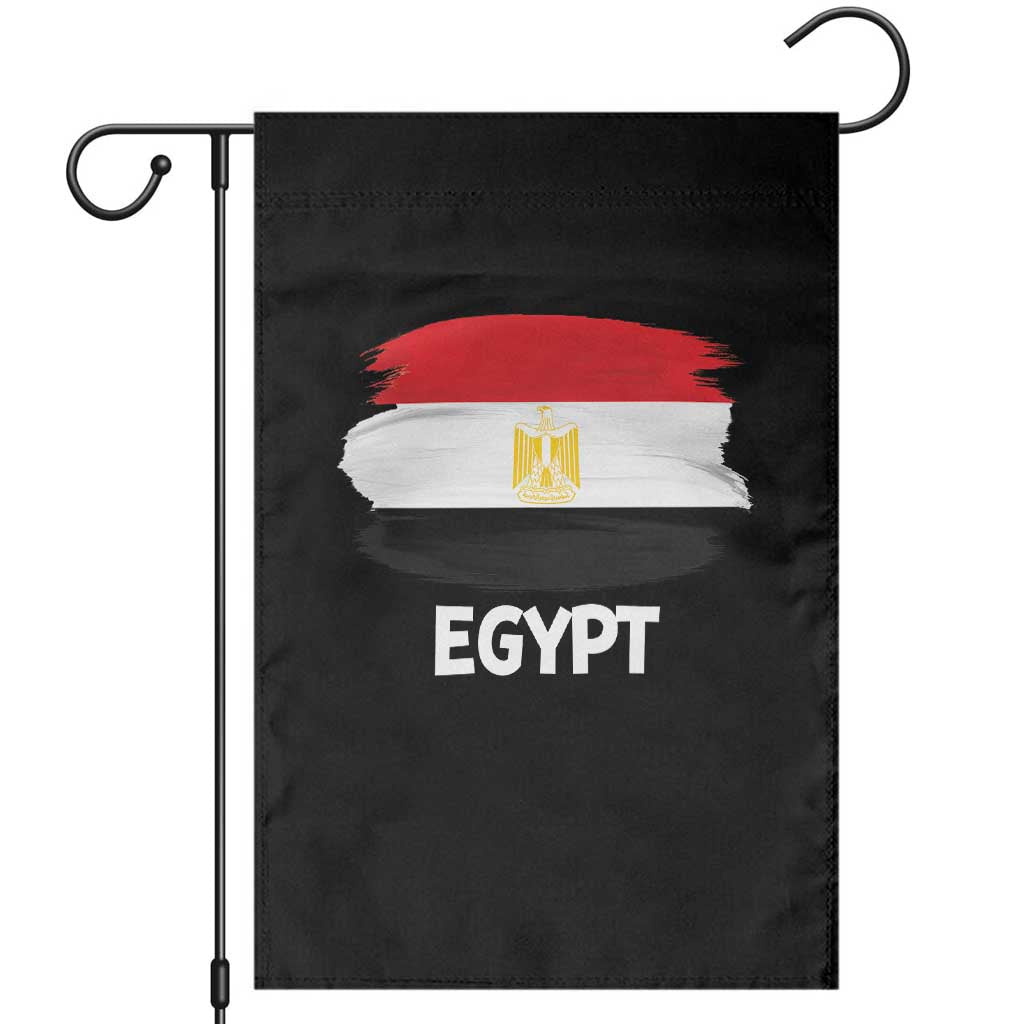 Egypt Flag Misr Pride Garden Flag Egyptian Eagle of Saladin Heritage TS02 Black Print Your Wear