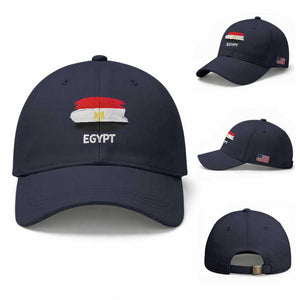 Egypt Flag Misr Pride Baseball Cap Egyptian Eagle of Saladin Heritage TS02 Baseball Cap Universal Fit Navy Print Your Wear