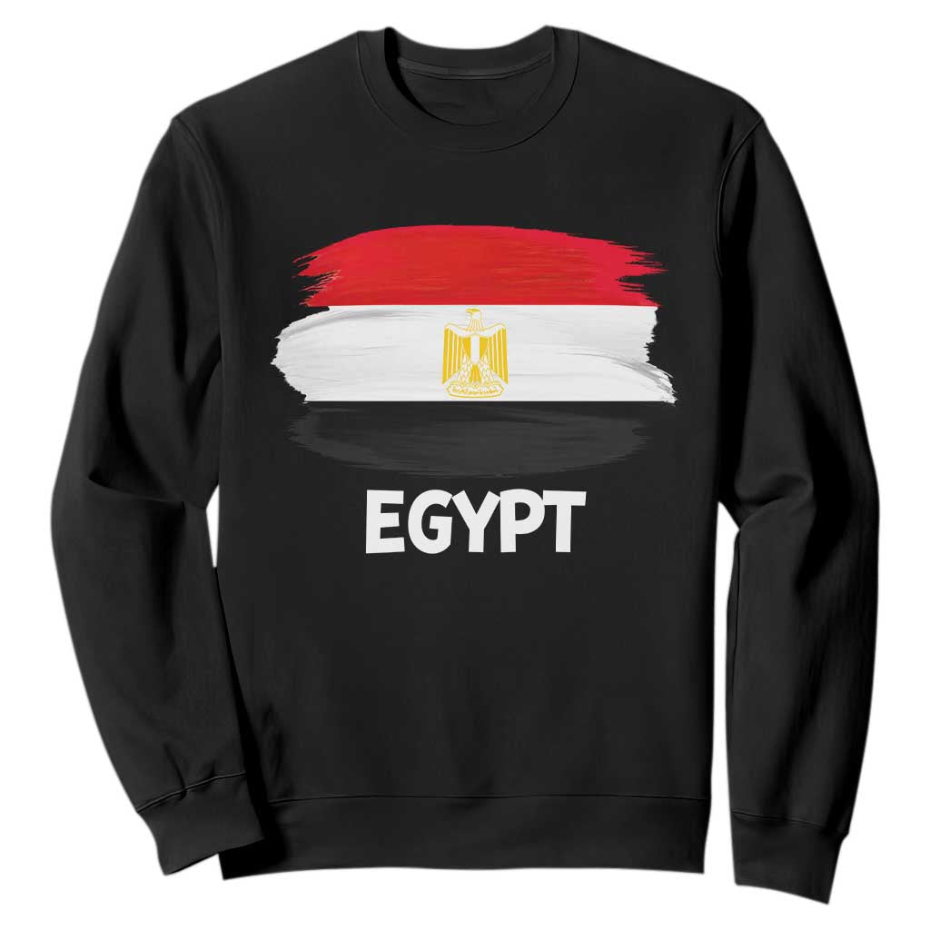 Egypt Flag Misr Pride Sweatshirt Egyptian Eagle of Saladin Heritage TS02 Black Print Your Wear