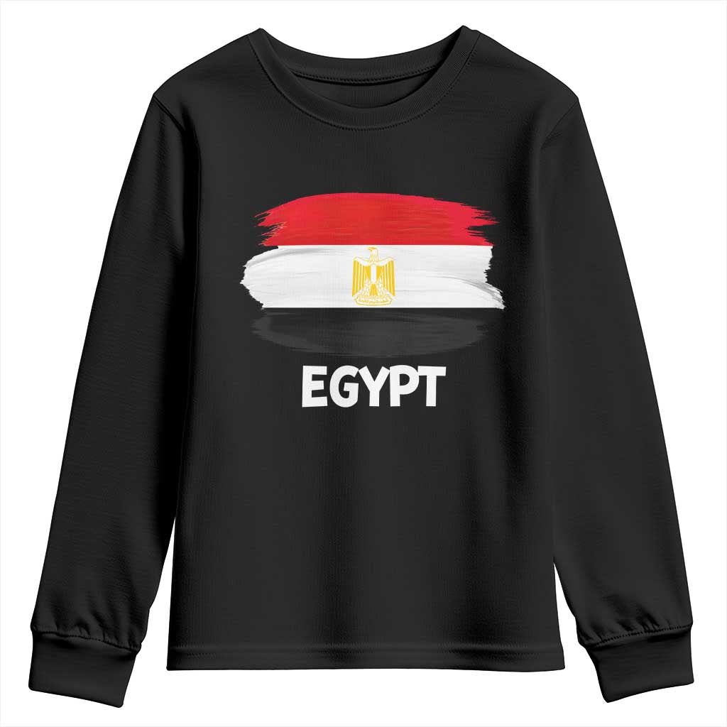 Egypt Flag Misr Pride Youth Sweatshirt Egyptian Eagle of Saladin Heritage TS02 Black Print Your Wear