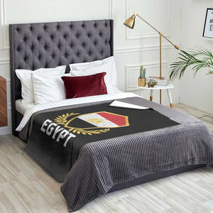 Egypt Coat of Arms Gold Shield Crest Throw Blanket Patriotic Egyptian Flag Heritage Pride TS02 Print Your Wear
