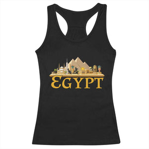 Ancient Egypt Pyramids Sphinx Graphic Racerback Tank Top Vintage Egypt Anubis History Buff Travel Souvenir TS02 Black Print Your Wear